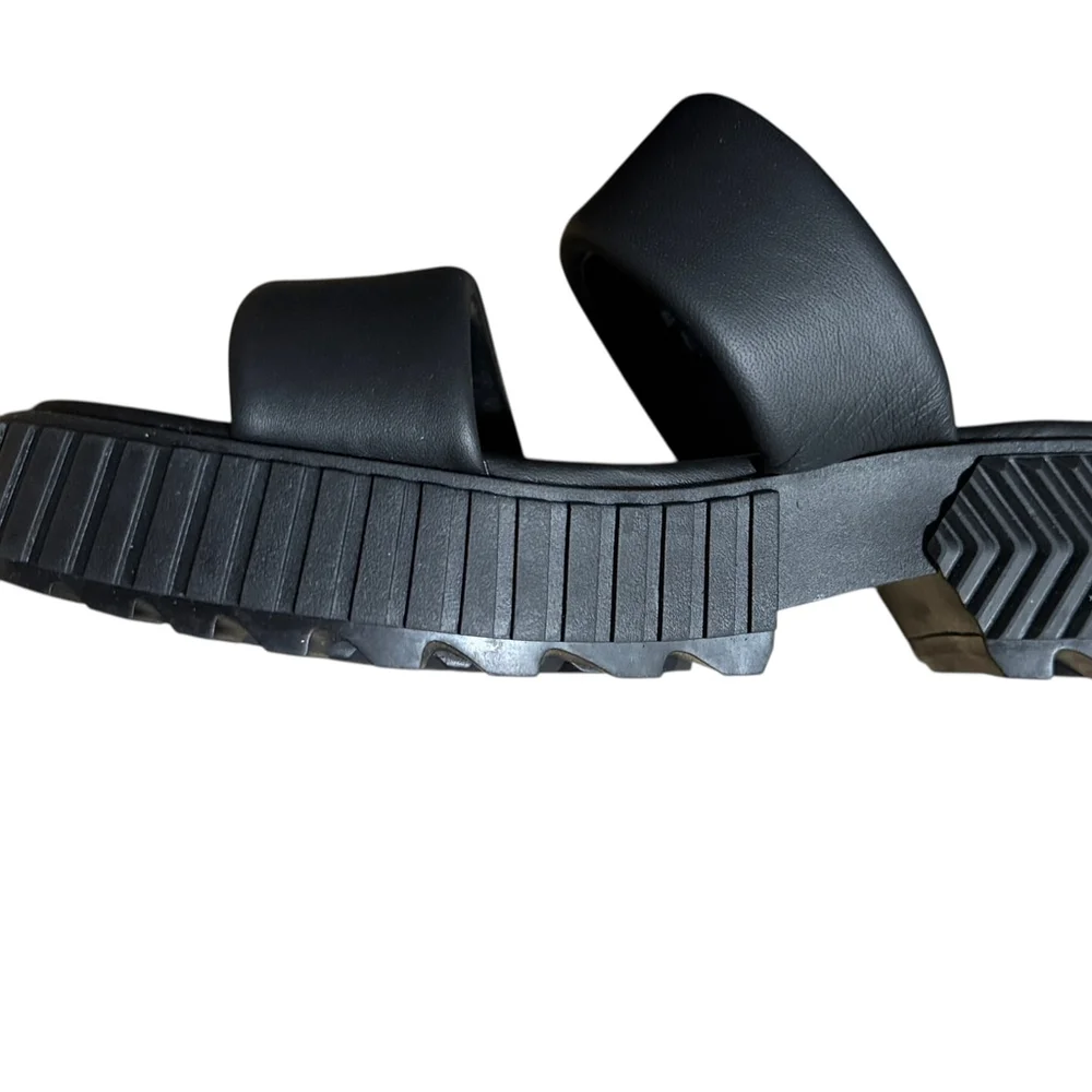 New in box Women's Sorel Black Slide Sandals Size 9.5 - Picture 8 of 10